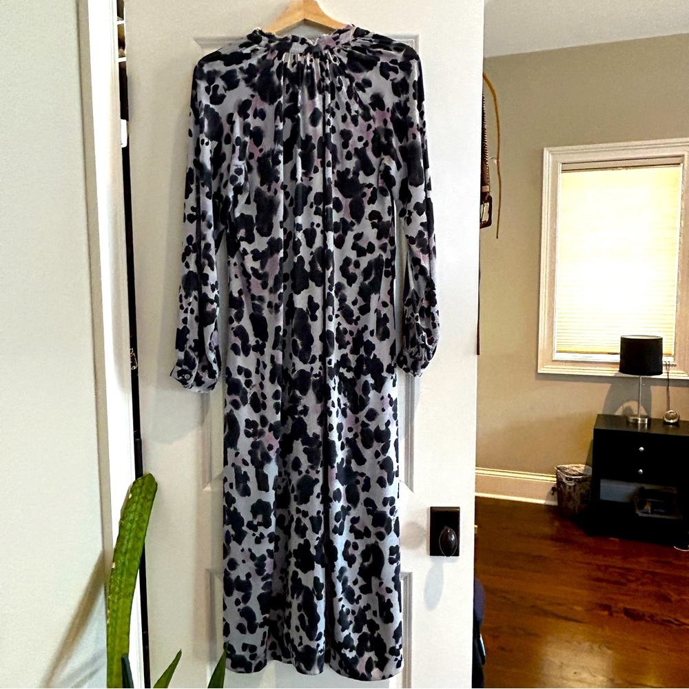 Anthropologie Leopard MIDI Dress, size small Cloth & Stone animal print cute